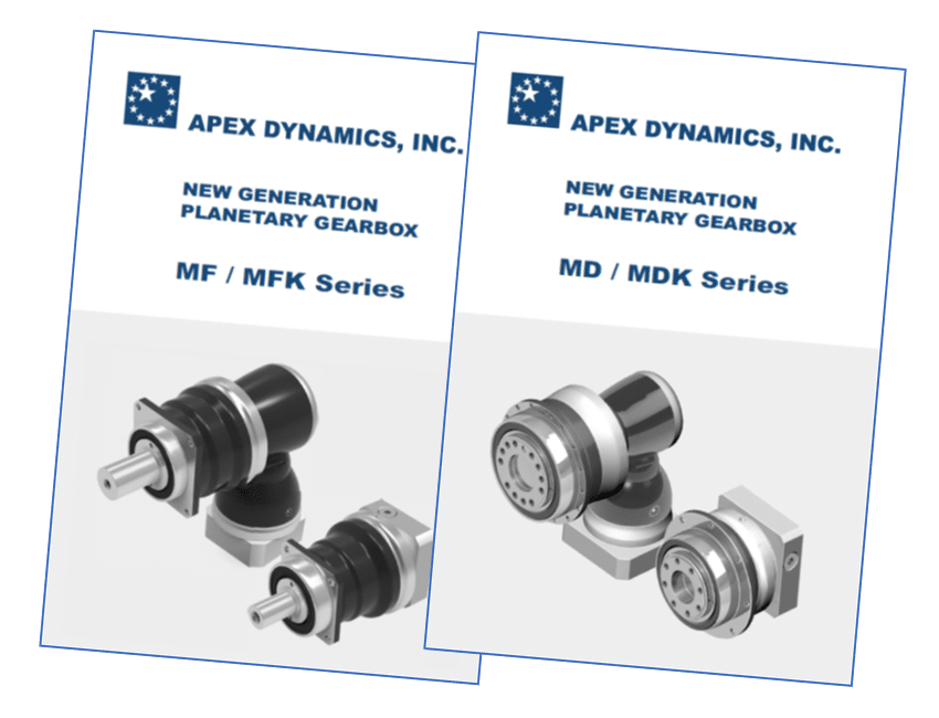 Expansion of range with MF/MFK and MD/MDK series gearboxes